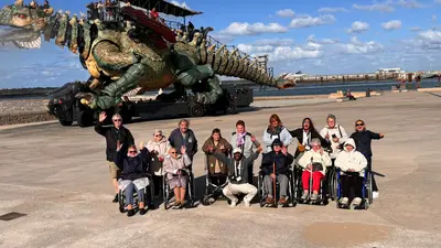 photo d'un groupe de vacanciers