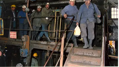 Mineurs à la mine de Oignies