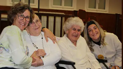 Des bénéficiaires d'un EHPAD tout sourire