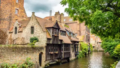 Maison sur un canal à Bruges