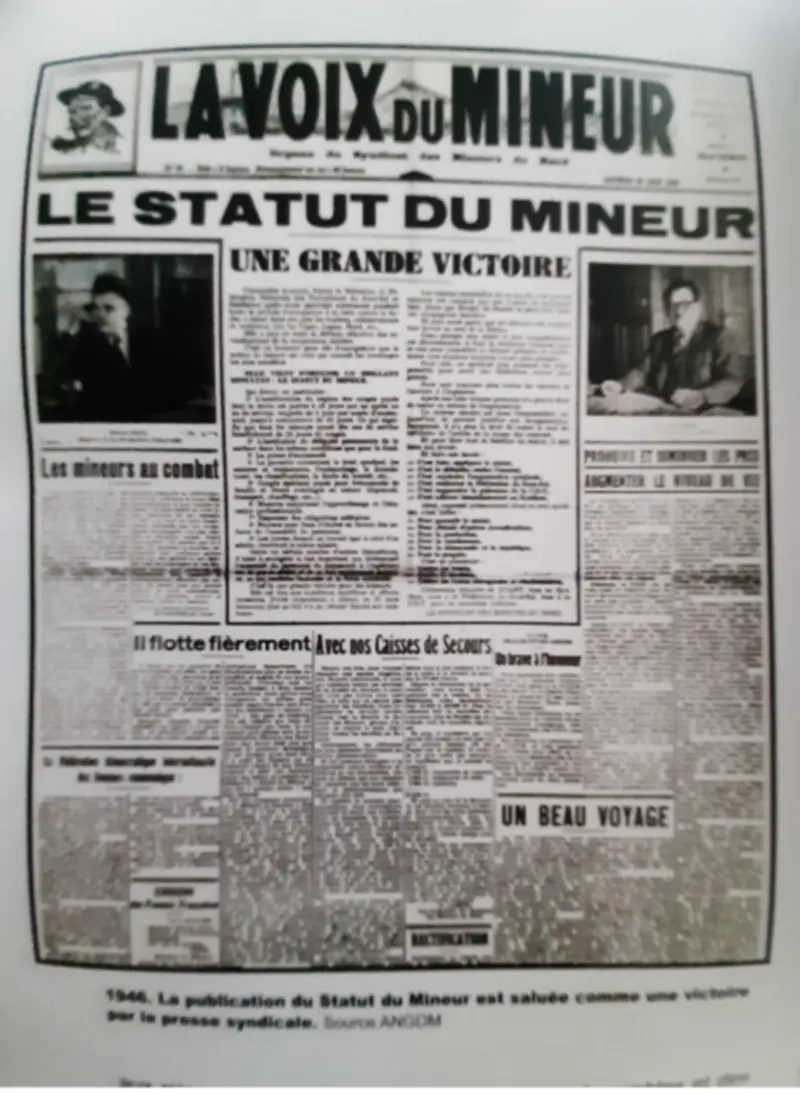Une de la Voix du Nord de 1946
